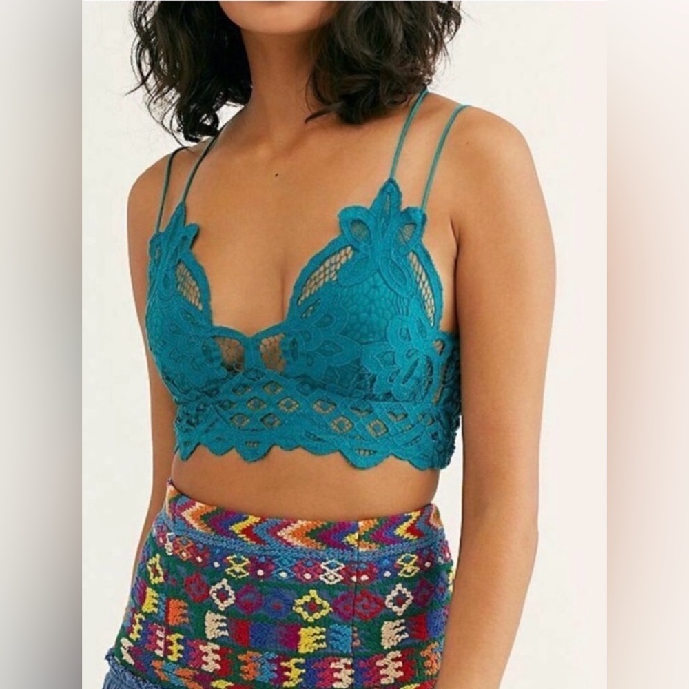 Free people Adela Teal Lace Bralette
Ba - Picture 2 of 7